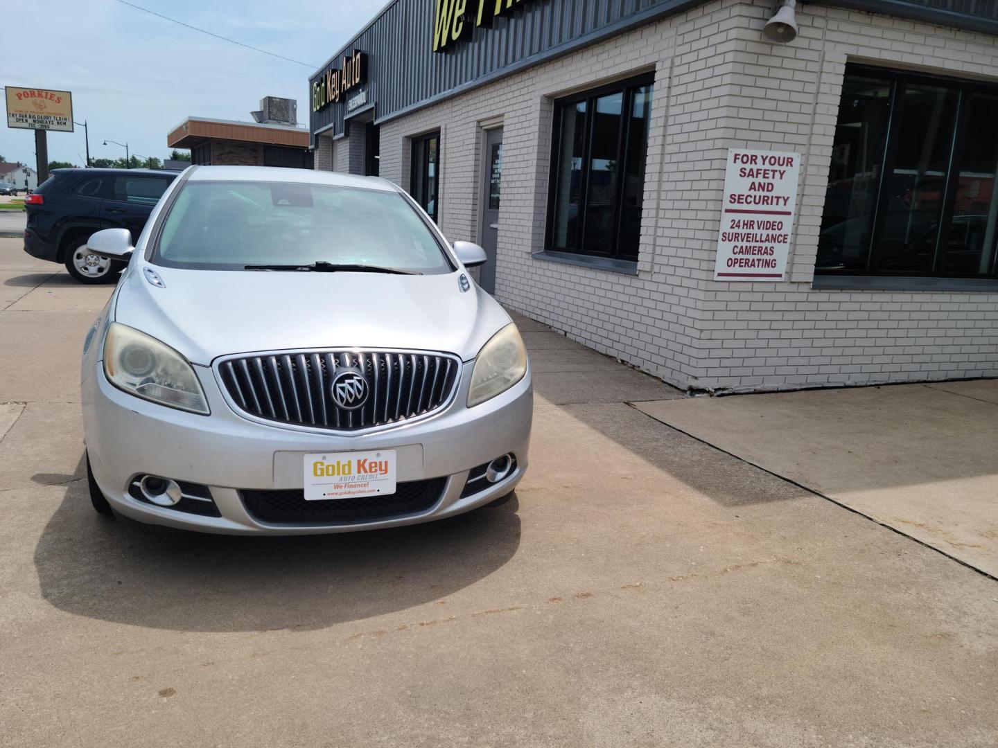 2014 Gray Buick Verano Convenience (1G4PR5SK9E4) with an 2.4L L4 DOHC 16V FFV engine, 6-Speed Automatic transmission, located at 104 1st Avenue, Silvis, IL, 61282, (309) 755-9511, 41.515156, -90.425377 - Photo#1