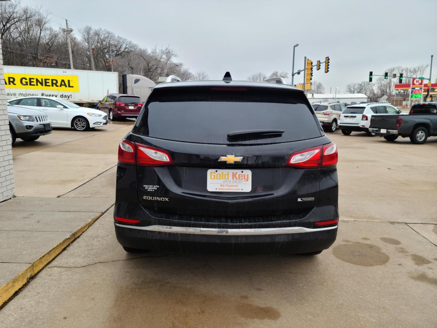 2018 Mosaic Black Metallic /Jet Black/Cinnamon, Cloth Chevrolet Equinox Premier LT 2WD (2GNAXMEVXJ6) with an 1.5L L4 DIR DOHC 16V TURBO engine, 6A transmission, located at 104 1st Avenue, Silvis, IL, 61282, (309) 755-9511, 41.515156, -90.425377 - Photo#3