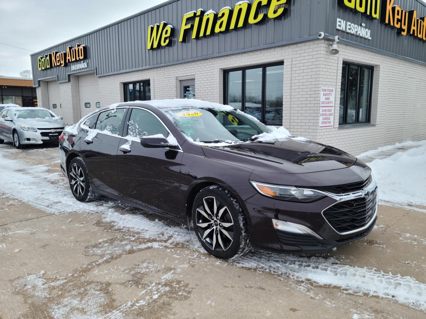 2020 Black Cherry Metallic /Jet Black, Premium Cloth Chevrolet Malibu RS (1G1ZG5ST6LF) with an 1.5L L4 DOHC 16V engine, 6A transmission, located at 104 1st Avenue, Silvis, IL, 61282, (309) 755-9511, 41.515156, -90.425377 - Photo#0