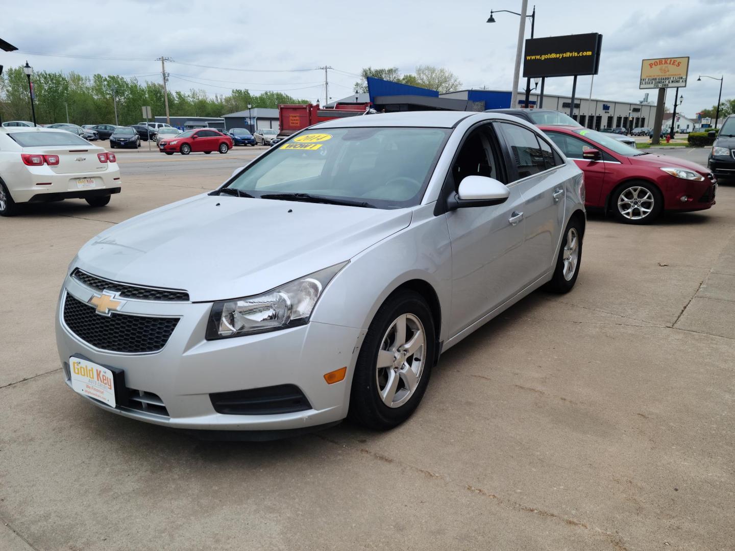 2014 Chevrolet Cruze 1LT Auto (1G1PC5SB5E7) with an 1.4L L4 DOHC 16V TURBO engine, 6-Speed Automatic transmission, located at 104 1st Avenue, Silvis, IL, 61282, (309) 755-9511, 41.515156, -90.425377 - Photo#1