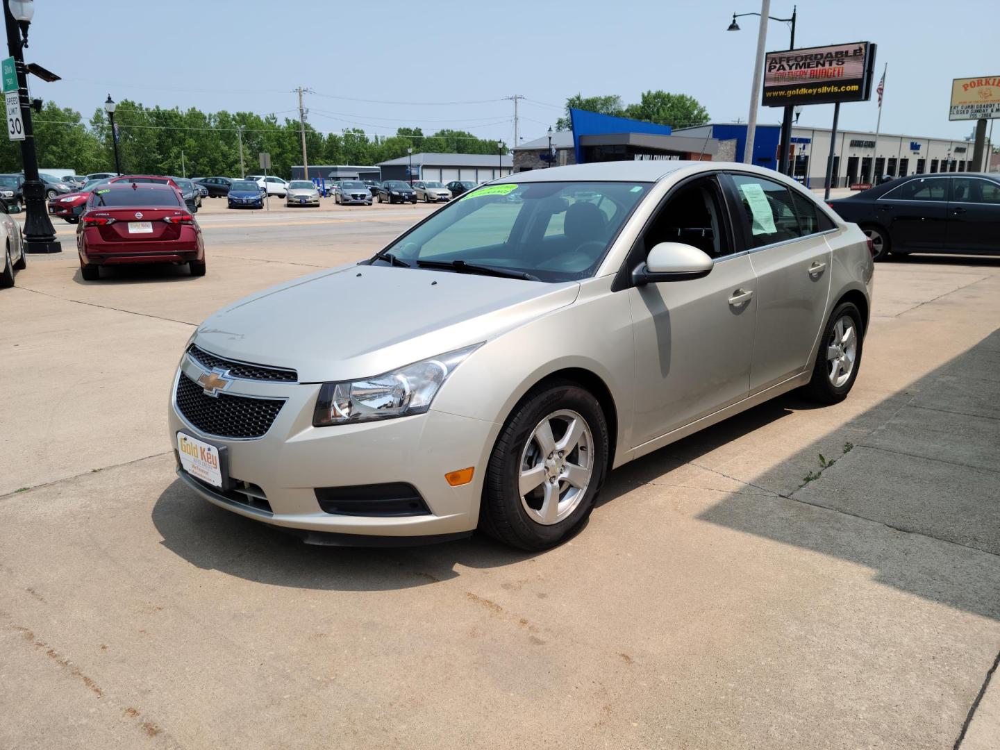 2014 /Black Chevrolet Cruze 1LT Auto (1G1PC5SB3E7) with an 1.4L L4 DOHC 16V TURBO engine, 6-Speed Automatic transmission, located at 104 1st Avenue, Silvis, IL, 61282, (309) 755-9511, 41.515156, -90.425377 - Photo#1