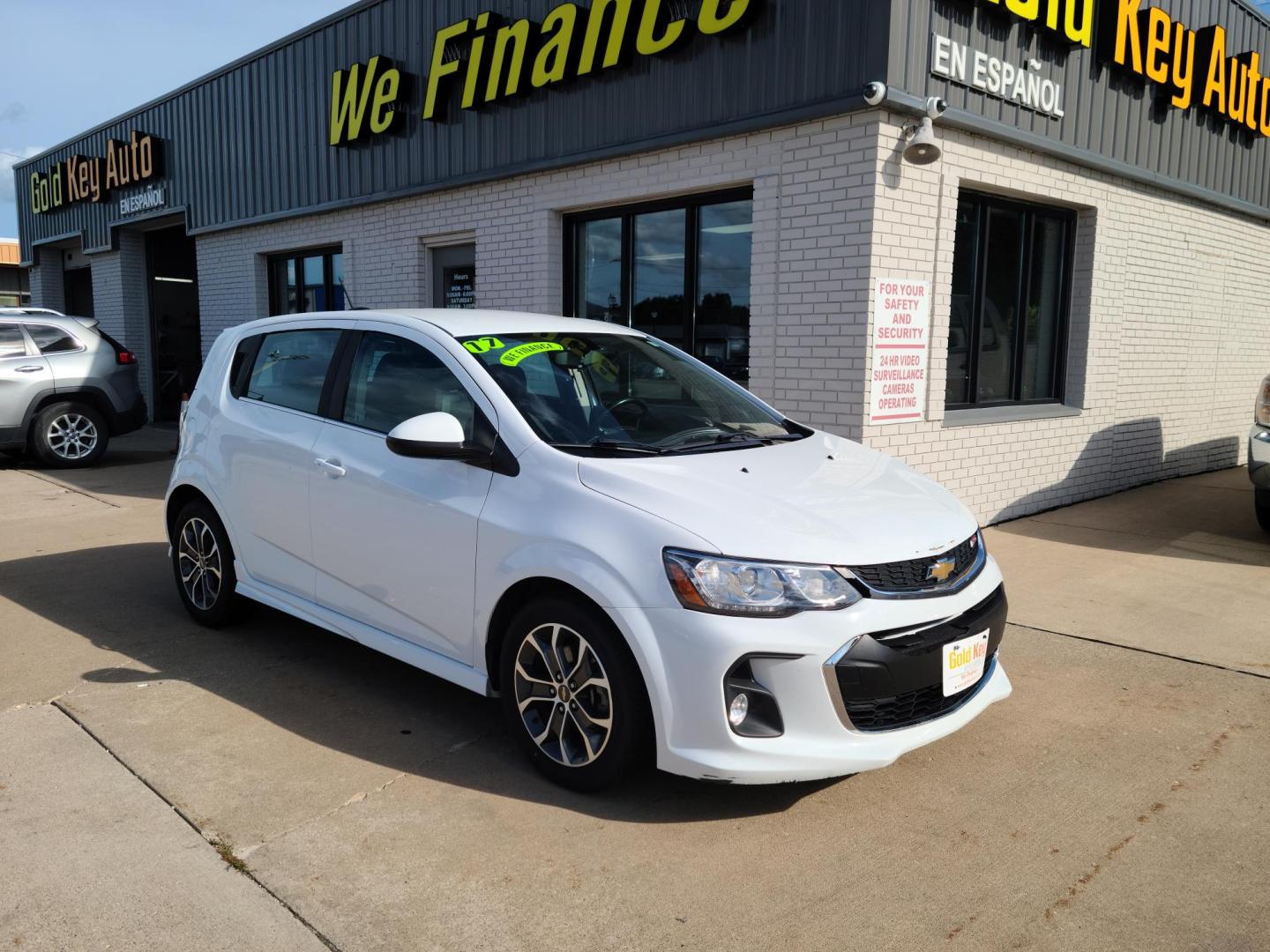 2017 Summit White Chevrolet Sonic RS 5-Door (1G1JD6SH9H4) with an 1.8L L4 DOHC 24V engine, 5A transmission, located at 104 1st Avenue, Silvis, IL, 61282, (309) 755-9511, 41.515156, -90.425377 - Photo#0
