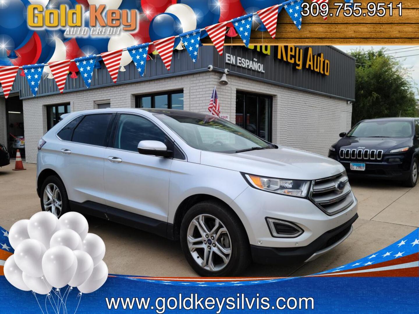 2016 Ford Edge Titanium AWD (2FMPK4K97GB) with an 2.0L L4 DOHC 16V engine, 6A transmission, located at 104 1st Avenue, Silvis, IL, 61282, (309) 755-9511, 41.515156, -90.425377- Photo#0
